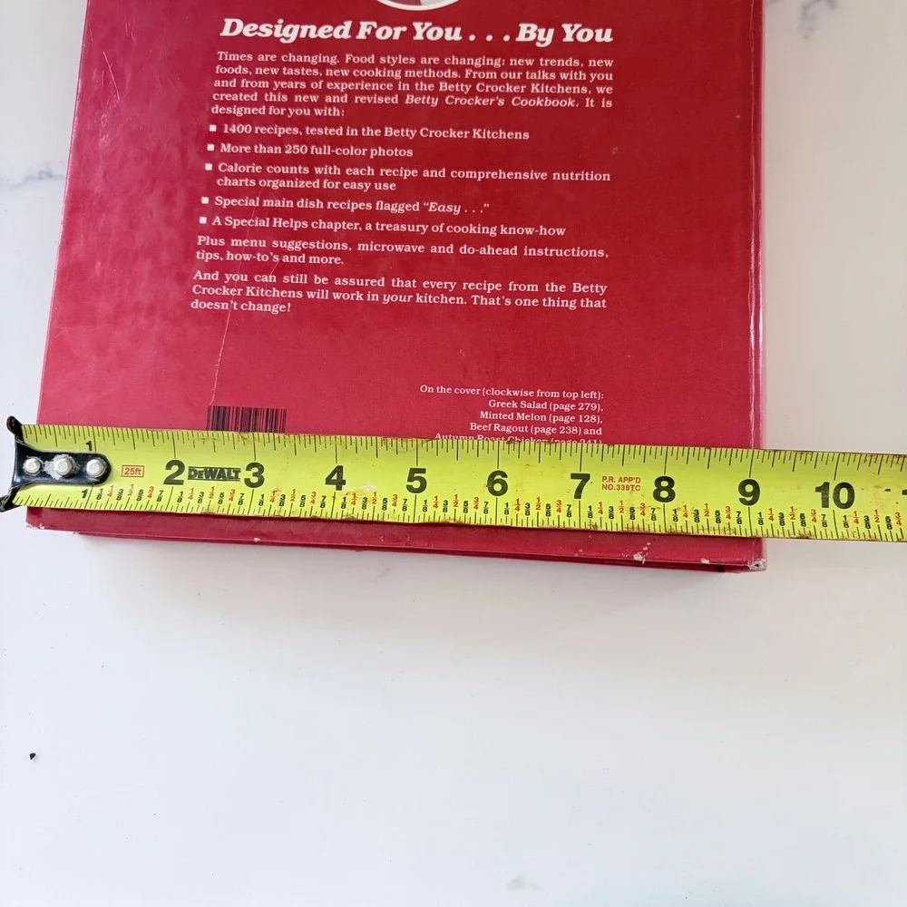 Vintage Betty Crocker Cookbook 1987 Red Ring Bound New and Revised Golden Press